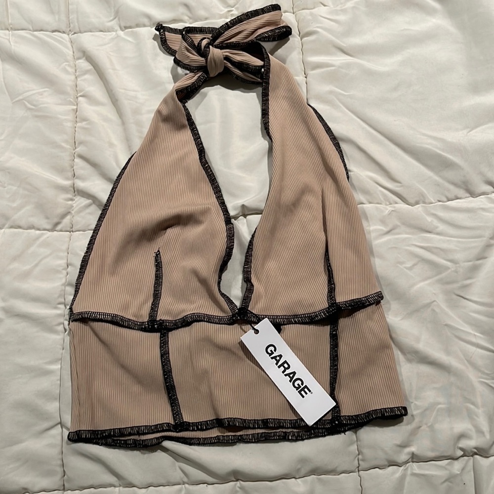 garage halter crop top